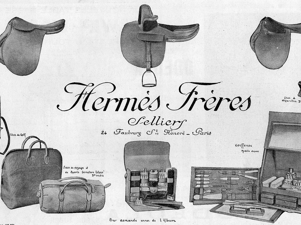 Anúncio antigo da Hermès