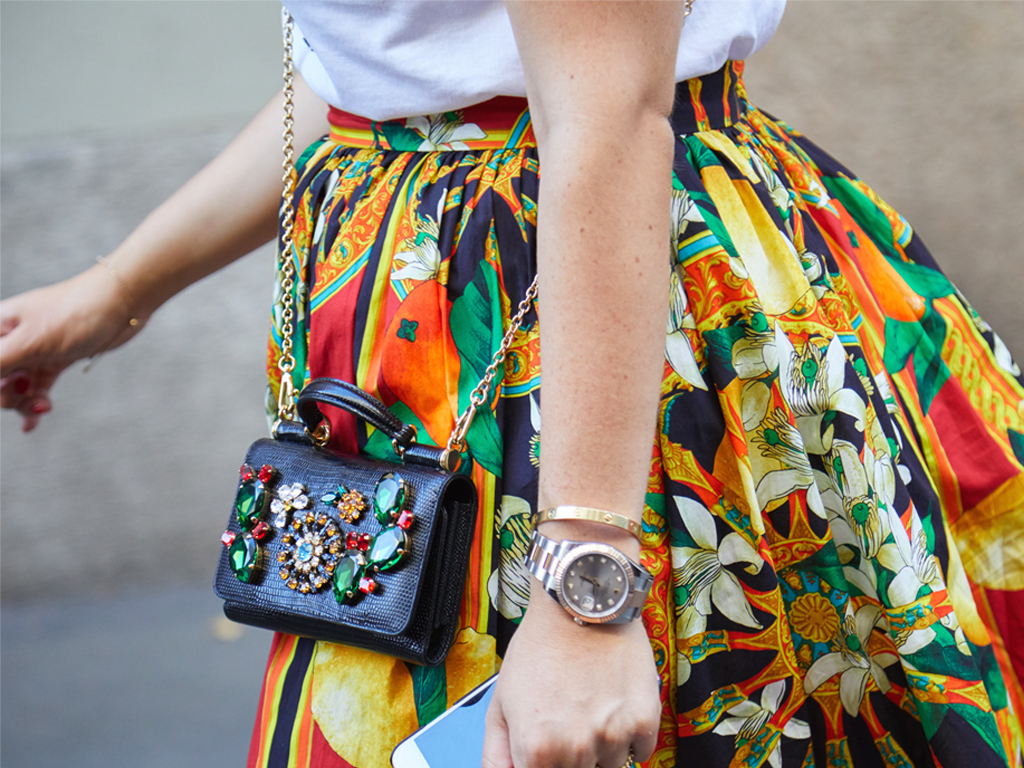 Foto de bolsa Dolce & Gabbana preta para post Top10 trend bolsas