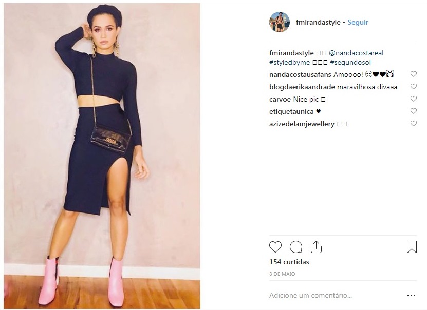 Nanda Costa usa vestido do Etiqueta Única em lançamento de Segundo Sol