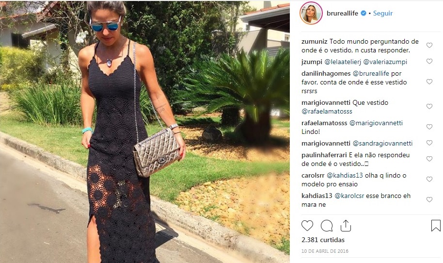 Bruna Cardoso usa bolsa Chanel