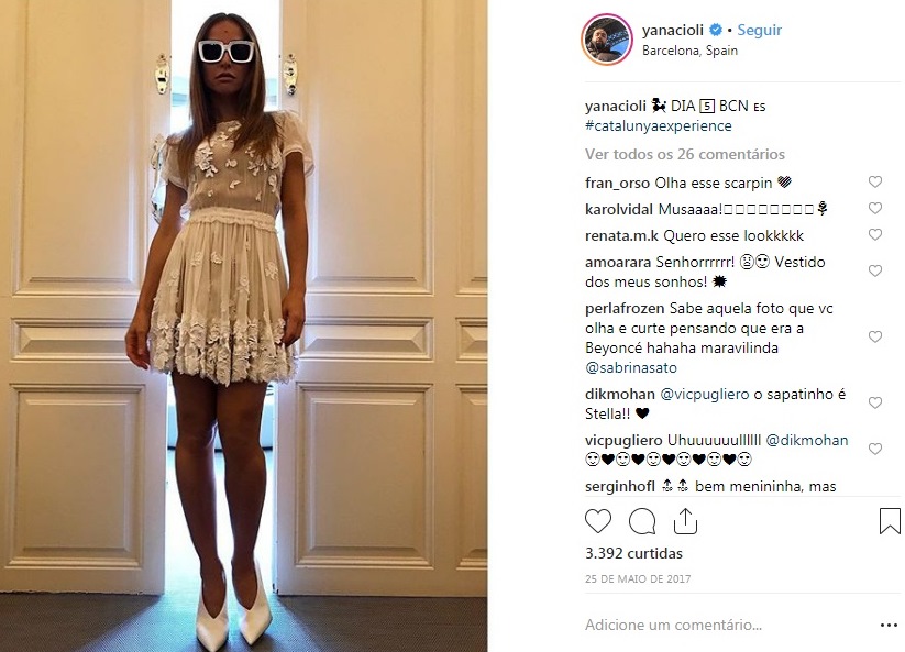 Sabrina Sato usa vestido Dolce & Gabbana comprado no Etiqueta Única.