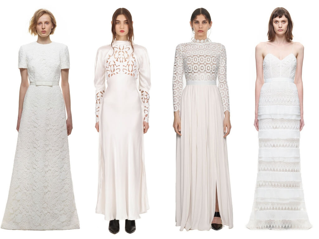 The Bridal Collection, coleção de vestidos de noiva da marca em seda, organza e renda guipir. 