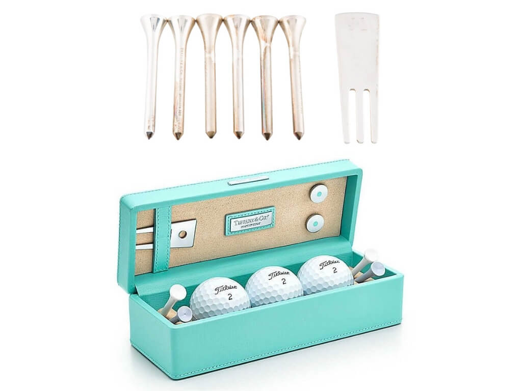 Kit de Golf com bolas e pinos de Golf da Tiffany & Co 