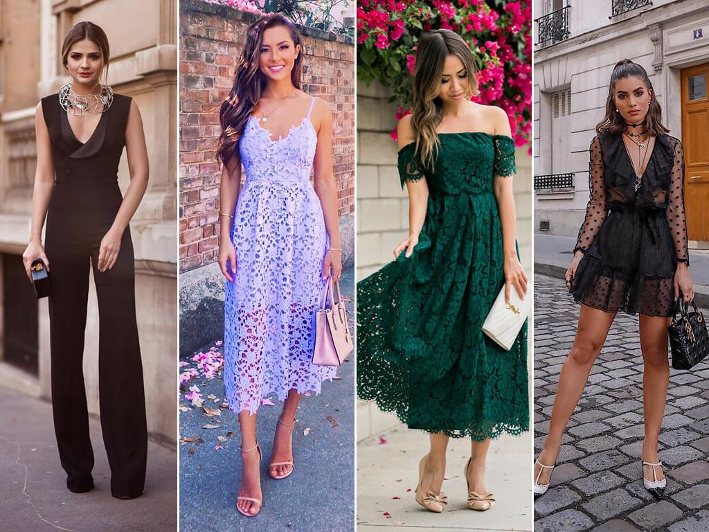 O traje esporte fino permite looks um pouco mais glamurosos para ocasiões noturnas, vestidos curtos ou longuetes são ótimas opções!