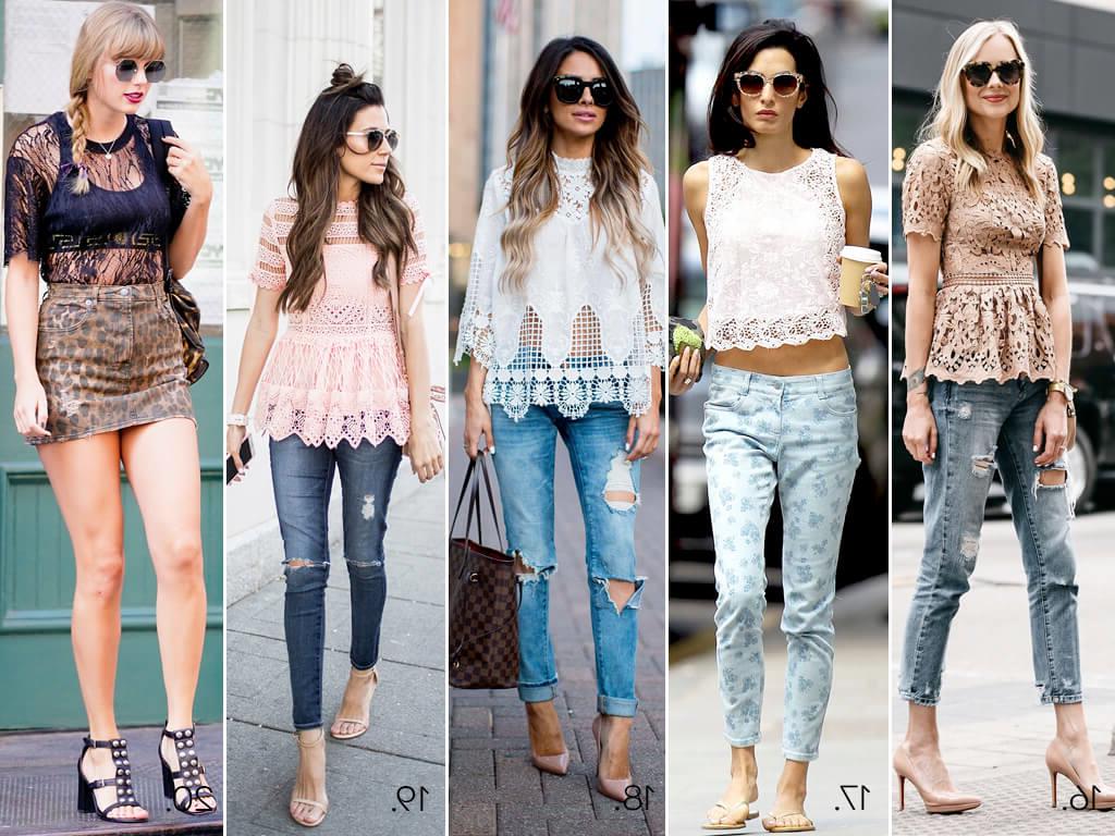 As blusas de renda são ótimas aliadas no guarda roupa e com seus diversos modelos, pode ser usada em qualquer ocasião.