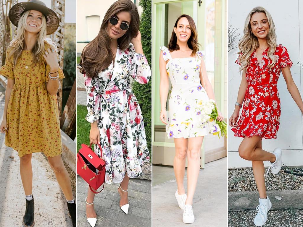 Os vestidos florais são extremamente femininos e perfeitos para serem usados em qualquer ocasião.