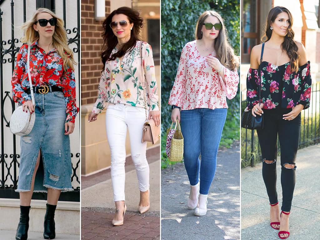 A camisa ou blusa com a estampa floral é extremamente sofisticada e elegante. E pode ser combinada com diversas peças!
