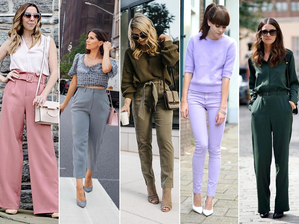 Os looks com calças são perfeitos para serem usados em ambientes formais e em qualquer momento do dia.