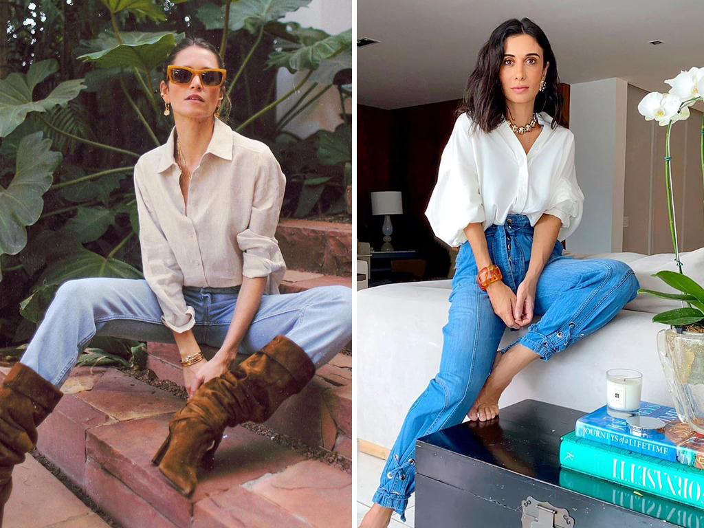 Foto 1: Reprodução/Instagram @helenabordon; Foto 2: Reprodução/Instagram @silviabraz