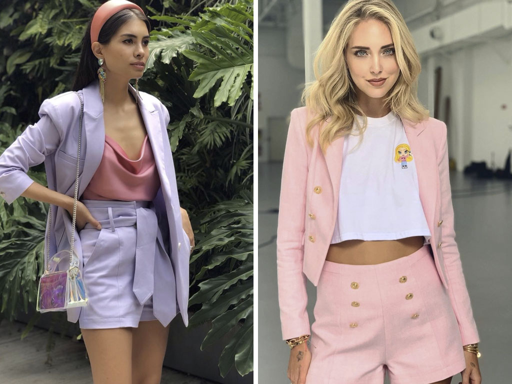 Foto 1: Reprodução/Instagram @fermillan; Foto 2: Reprodução/Instagram @chiaraferragni. Clique na imagem e confira peças similares!