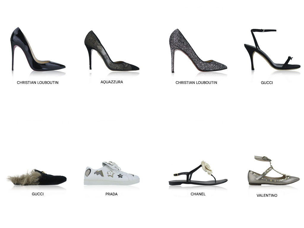 Sugestões de sapatos de luxo para dar para ela. Clique na imagem e confira peças similares!