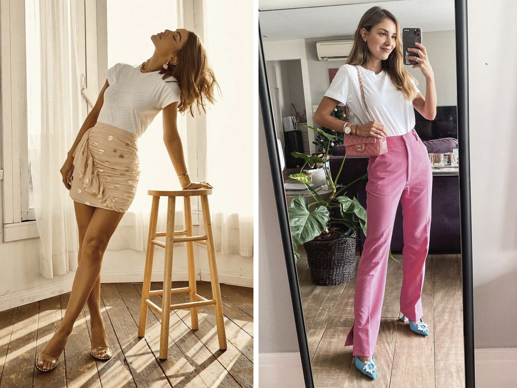 Foto 1: Reprodução/Instagram @camilacoelho; Foto 2: Reprodução/Instagram @luisa. Clique na imagem e confira peças similares!