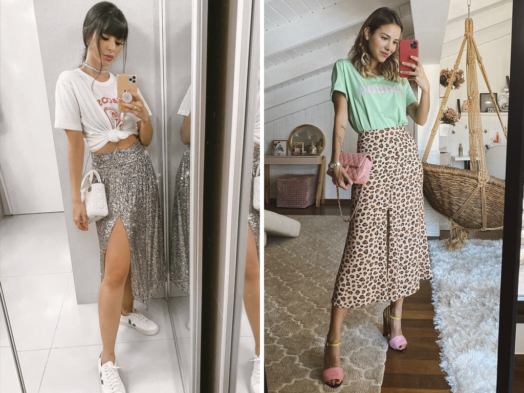 Foto 1: Reprodução/Instagram @ricademarre; Foto 2: Reprodução/Instagram @luisa. Clique na imagem e confira peças similares!